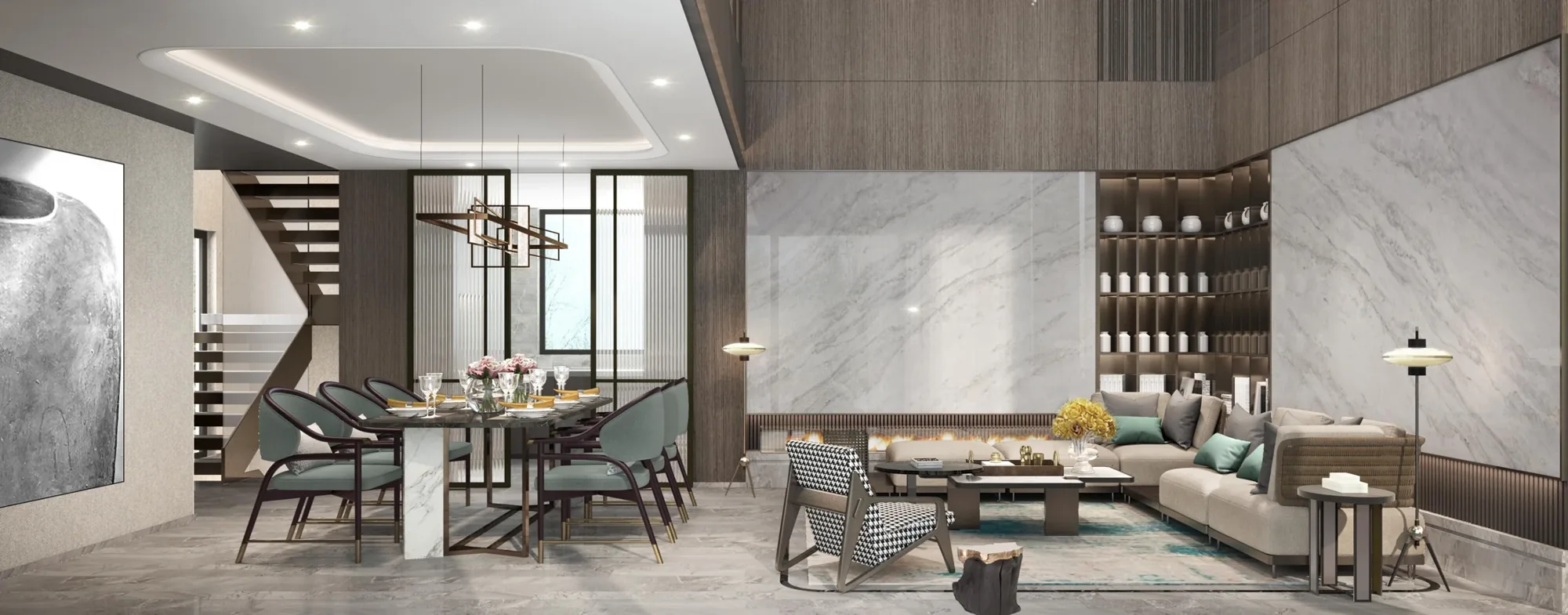 Chongming Island Villa — Living & Dining