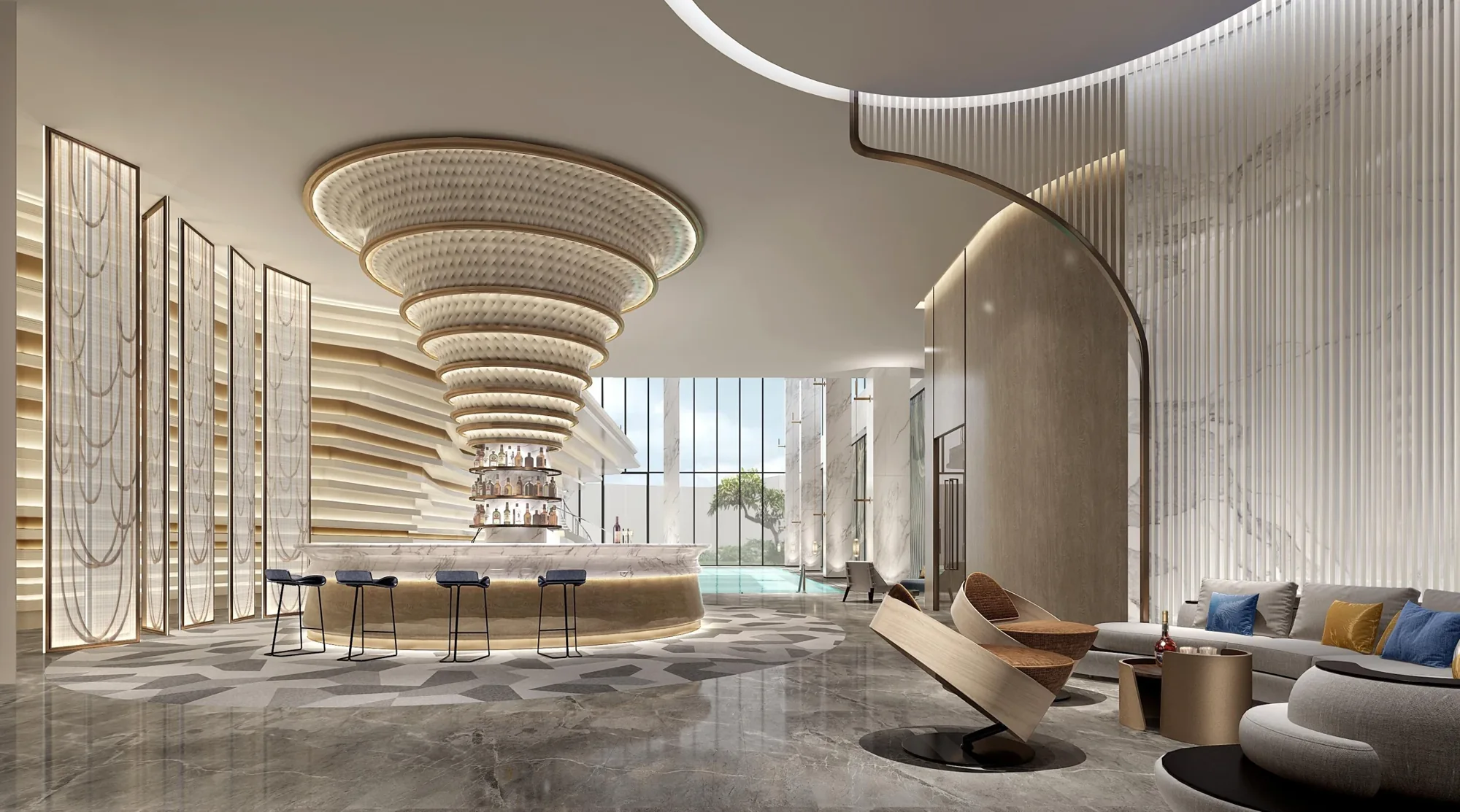 Shanghai Giant Clubhouse — Arrival Lounge
