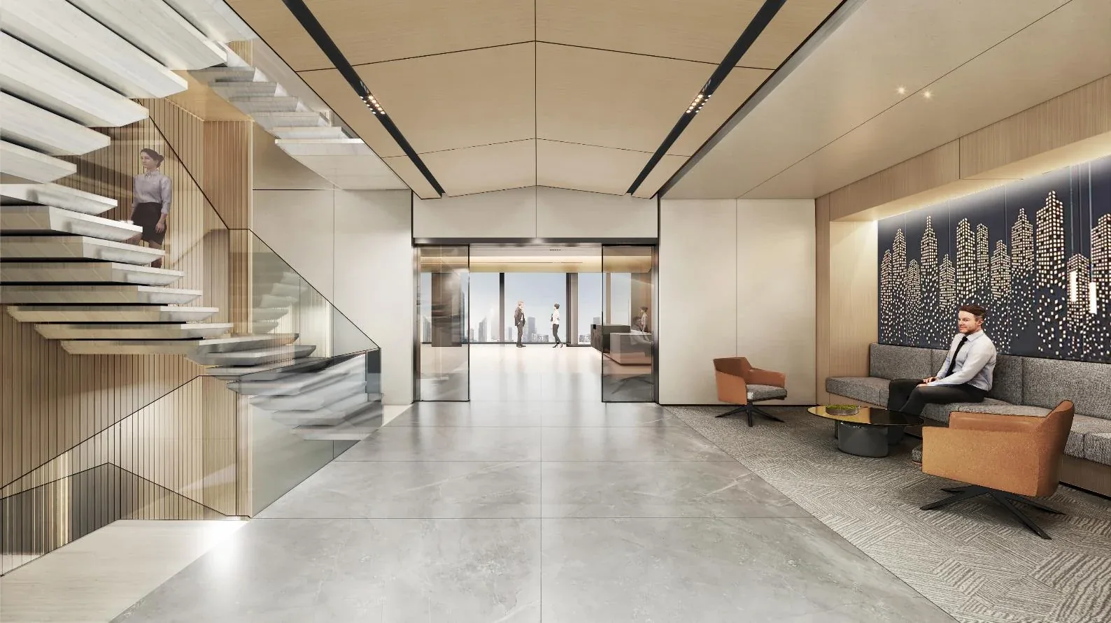 Shenzhen Talent Property Headquarters — Feature Stair
